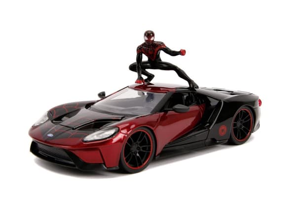 Marvel Spider-Man Miles Morales 2017 Ford GT med Figur 1:24