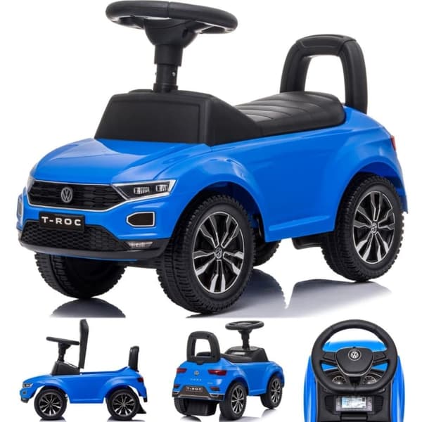Volkswagen T-Roc Työntöauto Työntökahvalla – Sininen