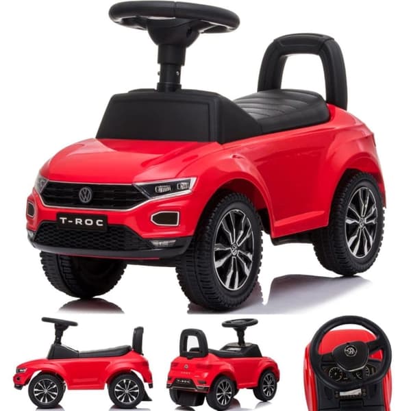 Volkswagen T-Roc Gåbil med Skjutbart Handtag – Röd