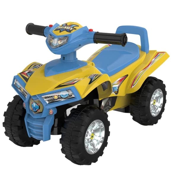 Työntövaunu lapsille lasten auto Quad sininen keltainen Sun Baby