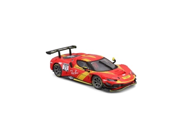 BBURAGO Ferrari 296 GT3, Sportsbil, Montert på forhånd, 1:43, Ferrari Racing 296 GT3, Alle kjønn, Metall, Plast