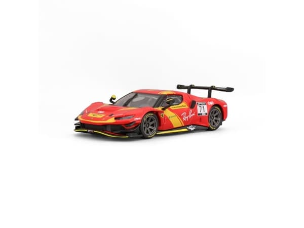 BBURAGO Ferrari 296 GT3, Sportsbil, Montert på forhånd, 1:43, Ferrari Racing 296 GT3, Alle kjønn, Metall, Plast