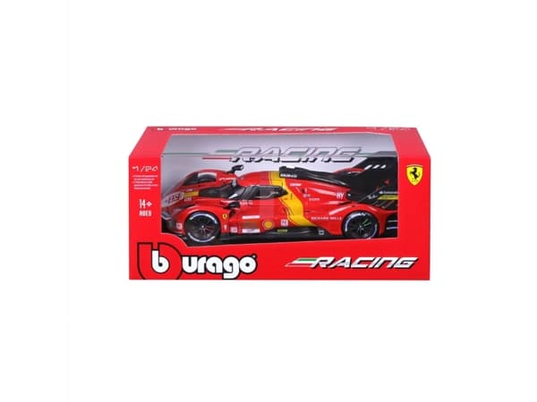 BBURAGO Ferrari Racing 499P LMC 23, Modellsportbil, Förmonterad, 1:24, Ferrari 499P LMH #51, Alla, Metall, Plast