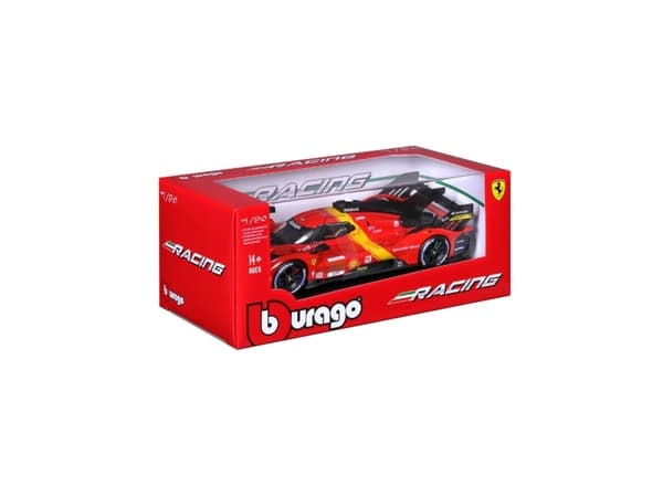 BBURAGO Ferrari Racing 499P LMC 23, Modellsportbil, Förmonterad, 1:24, Ferrari 499P LMH #51, Alla, Metall, Plast