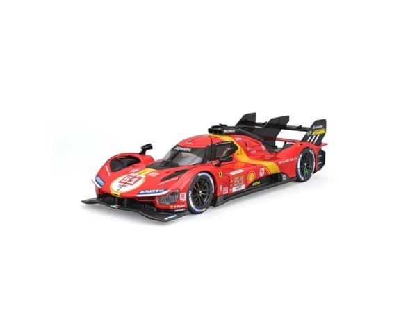 BBURAGO Ferrari Racing 499P LMC 23, Modellsportbil, Förmonterad, 1:24, Ferrari 499P LMH #51, Alla, Metall, Plast