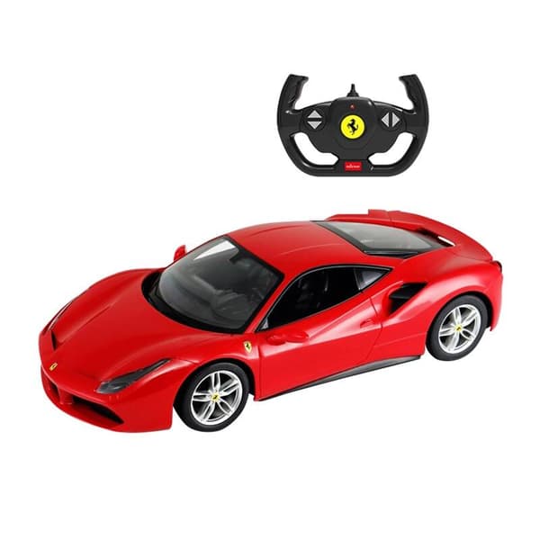 RASTAR 1:14 RC fjernkontrollbil Ferrari 488 GTB (rød)