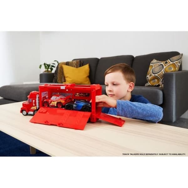 Röd Mack transporter med ljud och ljus - Little Car / Lastbil - Disney Pixar Cars