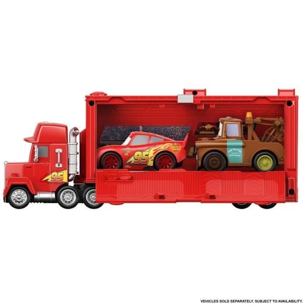 Röd Mack transporter med ljud och ljus - Little Car / Lastbil - Disney Pixar Cars