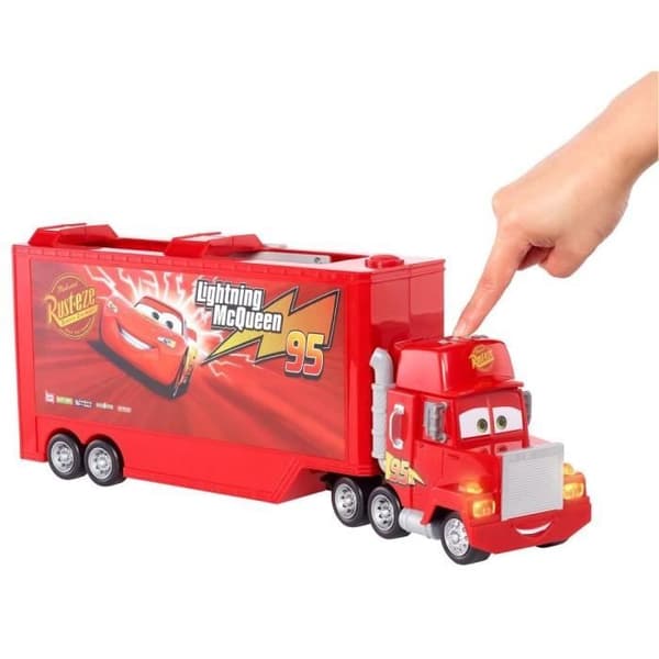 Röd Mack transporter med ljud och ljus - Little Car / Lastbil - Disney Pixar Cars