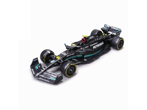 BBURAGO Mercedes W14 E Performance #44, Modellsportbil, Förmonterad, 1:24, AMG F1 W14 E, Alla, Metall, Plast