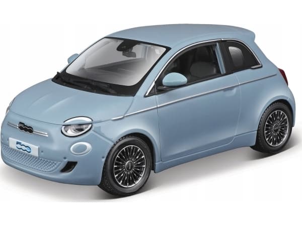 BBURAGO Fiat 500e 1:24, Bybil, Montert på forhånd, 1:24, Fiat 500e, Alle kjønn, Metall, Plast