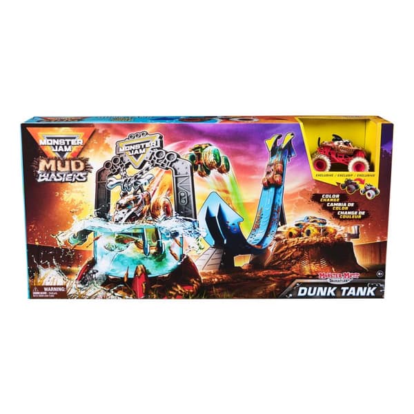 Monster Jam 1:64 Mud Blasters Dunk Tank Playset