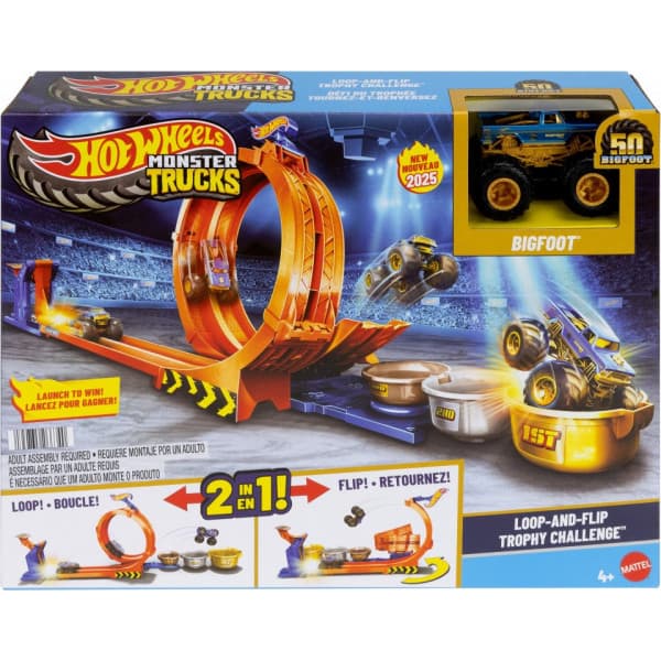 Hot Wheels Monster Trucks Loop & Flip Trophy Challenge bilbane