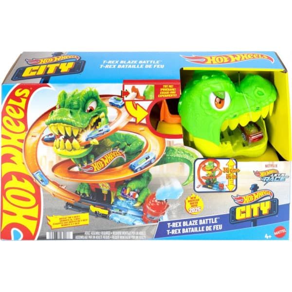 Hot Wheels City T-Rex Blaze Battle bilbane