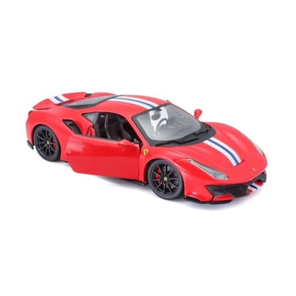 BBURAGO 1/24 FERRARI miniatyrfordon - 488 Pista - Röd - För barn från 3 år och uppåt