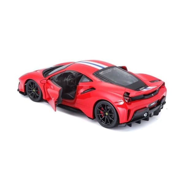 BBURAGO 1/24 FERRARI miniatyrfordon - 488 Pista - Röd - För barn från 3 år och uppåt