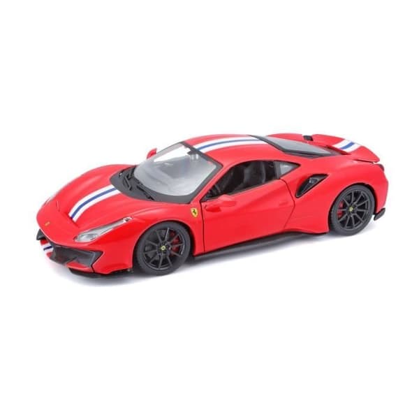 BBURAGO 1/24 FERRARI miniatyrfordon - 488 Pista - Röd - För barn från 3 år och uppåt