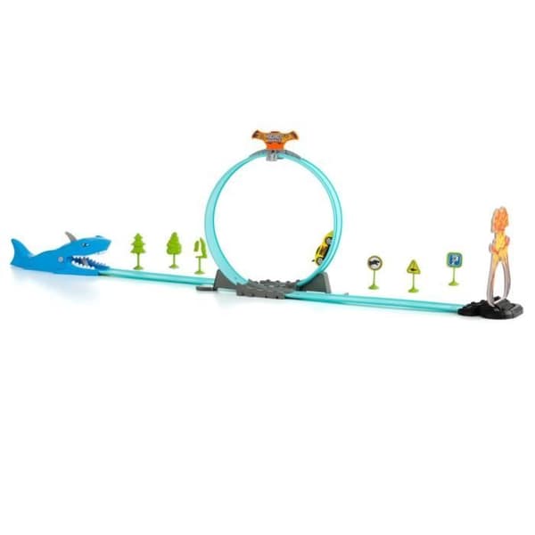 Racerbana - Moltó - Shark Track - 1 looping 360 - 1 friktionsbil - 6 tillbehör