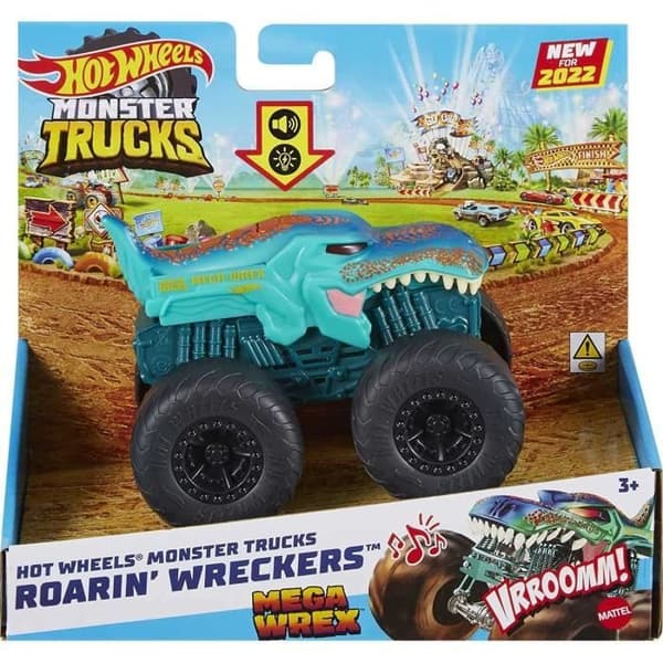 Hot Wheels Monster Trucks Mega Wrex med ljus och ljud 1/43 HDX64