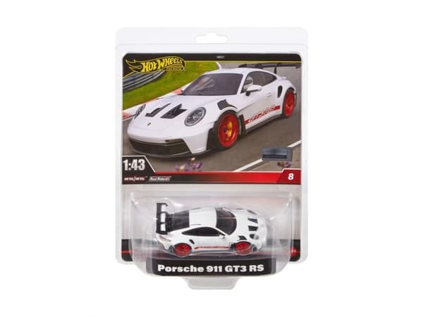 Hot Wheels PREMIUM 1:43RD Porsche 911 GT3 RS Vehicle, Car, 3 yr(s), Metal, Black, Red, White