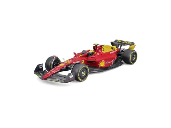 BBURAGO Ferrari F1-75, Sportsbil, Montert på forhånd, 1:24, Ferrari F1-75, Alle kjønn, Metall, Plast