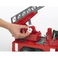 Miniatyrbild 3 av 5: Leksak - BRUDER - MAN TGA brandbil med stege och vattenpump - Röd - För barn från 4 år och uppåt