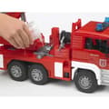 Miniatyrbild 4 av 5: Leksak - BRUDER - MAN TGA brandbil med stege och vattenpump - Röd - För barn från 4 år och uppåt