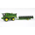 Miniatyrbild 4 av 5: John Deere T670i BRUDER skördare - Skala 1:16 - 60 cm - Med vagn och spannmålspåse ingår