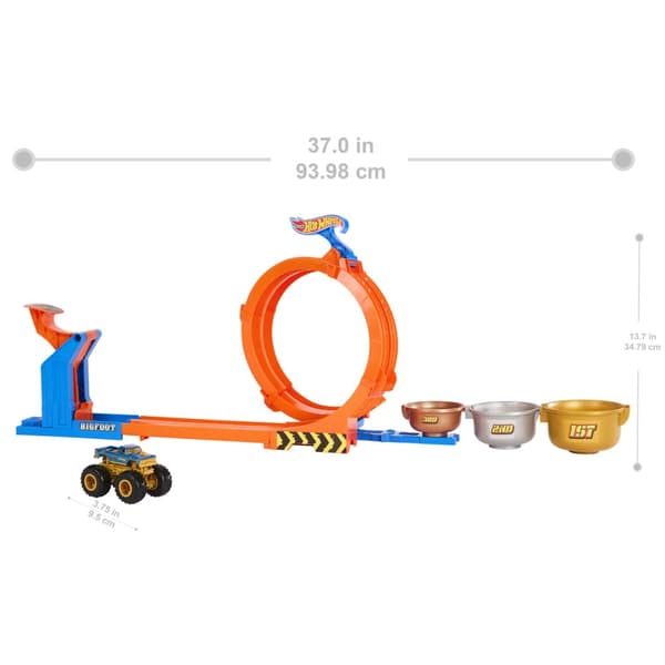 Hot Wheels Monster Trucks Loop &amp; Flip Trophy Challenge