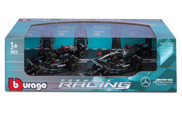 F1 Mercedes-AMG 4-pack British Gp Lewis Hamilton 1:43 Buraggo