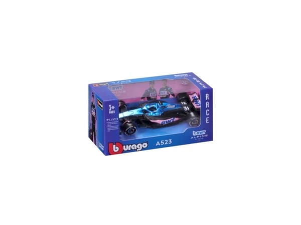 BBURAGO Renault Alpine A523 - F1, Sportsbil, Montert på forhånd, 1:43, Renault Alpine A523, Alle kjønn, Metall, Plast