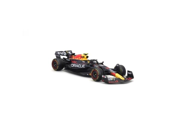 BBURAGO RedBull F1 RB19 Pérez 23, Sportsbil, Montert på forhånd, 1:43, RedBull F1 RB19, Alle kjønn, Metall, Plast