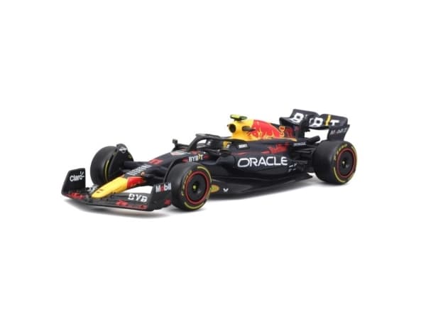 BBURAGO RedBull F1 RB19 Pérez 23, Sportsbil, Montert på forhånd, 1:43, RedBull F1 RB19, Alle kjønn, Metall, Plast