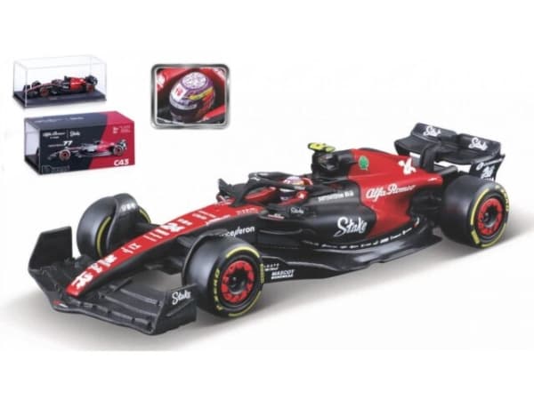 BBURAGO Alfa Romeo F1 Stake C43 1:43 23, Sportsbil, Montert på forhånd, 1:43, Alfa Romeo F1 Stake C43, Alle kjønn, Metall, Plast