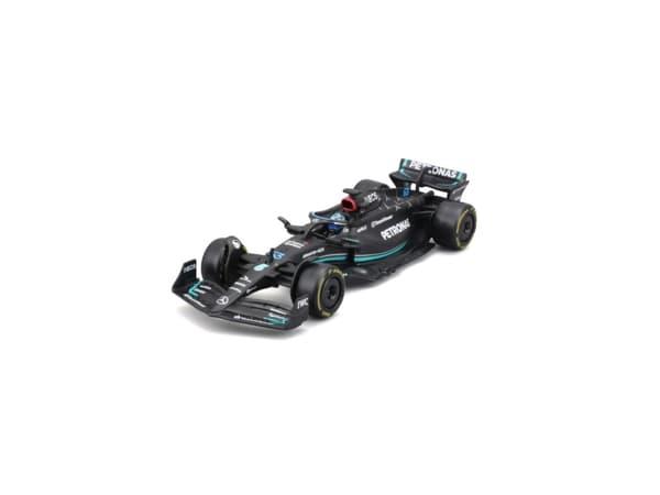 BBURAGO Mercedes AMG F1 W14 E Performance #63 Russell, Sportsbil, Montert på forhånd, 1:43, Mercedes AMG F1 W14 E Performance #63, Alle kjønn, Metall