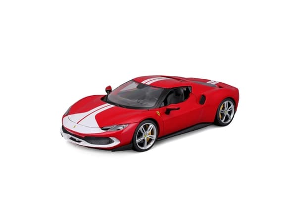 BBURAGO Ferrari 296 GTB, Superbil, Montert på forhånd, 1:18, Ferrari 296 GTB Assetto Fiorano, Alle kjønn, Metall, Plast