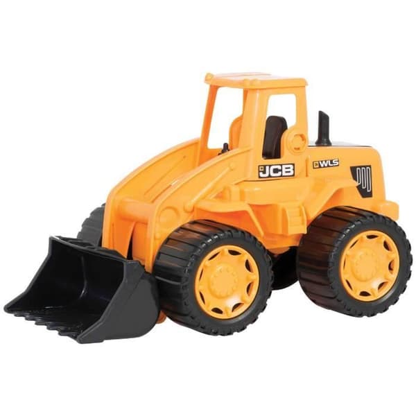Byggleksak - HTI - HTI Teamsterz JCB lastare stora hjul - Utomhus - Gul och svart
