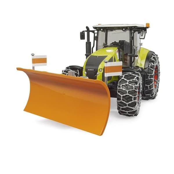 Traktor - Bruder - Claas Axion 950 - Snökedjor - Planerskopa - 1:16