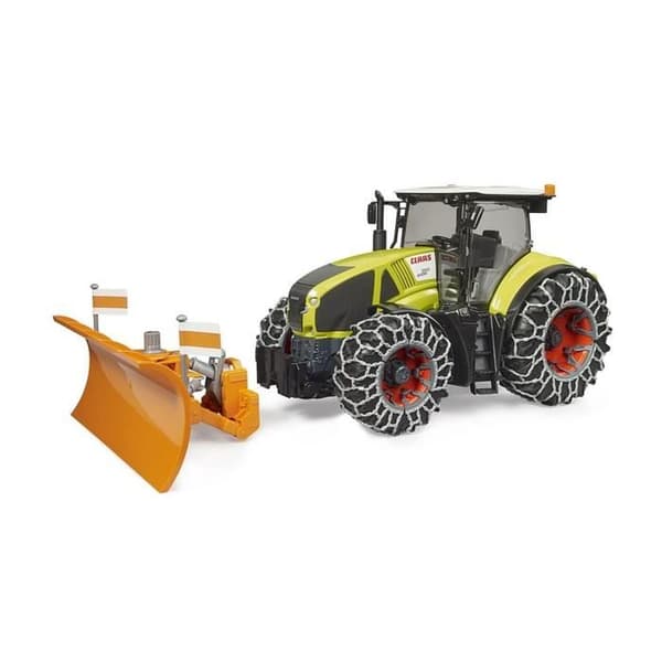 Traktor - Bruder - Claas Axion 950 - Snökedjor - Planerskopa - 1:16