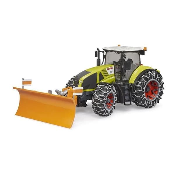 Traktor - Bruder - Claas Axion 950 - Snökedjor - Planerskopa - 1:16
