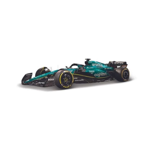 Miniatyrbil - Bburago - Aston Martin F1 AMR23 - Fernando Alonso - 1:43 - Grön