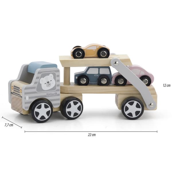 VIGA PolarB Biltransporter i Trä med Montessoribilar
