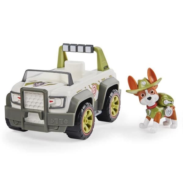 Fordon + Tracker Figur - PAW PATROL - Paw Patrol - Flerfärgad - Leksak 3 år