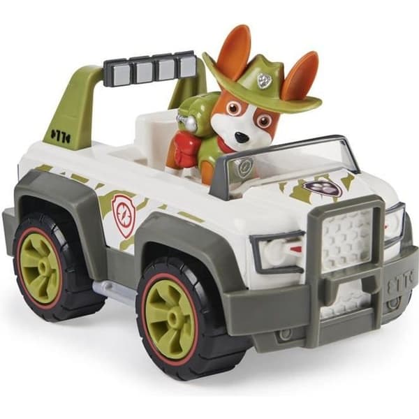 Fordon + Tracker Figur - PAW PATROL - Paw Patrol - Flerfärgad - Leksak 3 år