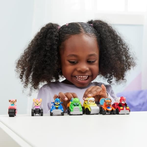 Box set med 7 Paw Patrol Pup Squad-fordon - The Super Patrol The Movie