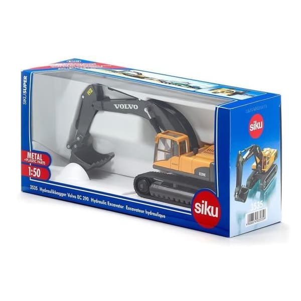 Volvo EC 290 Hydraulisk grävmaskin - SIKU - Miniatyrfordon för barn från 3 år