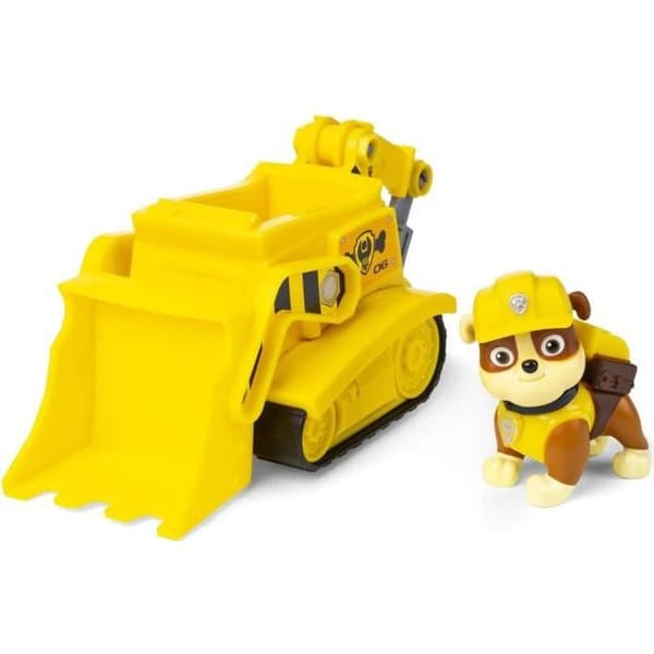 Paw Patrol Rubble fordon och statyett - PAW PATROL - 6061794 - Flerfärgad - Från 3 år