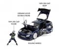 Miniatyrbilde 5 av 5: Jada Toys 253255085, Sportsbil, Montert på forhånd, 1:24, 1993 Mazda RX-7, Gutt/Jente, Metall