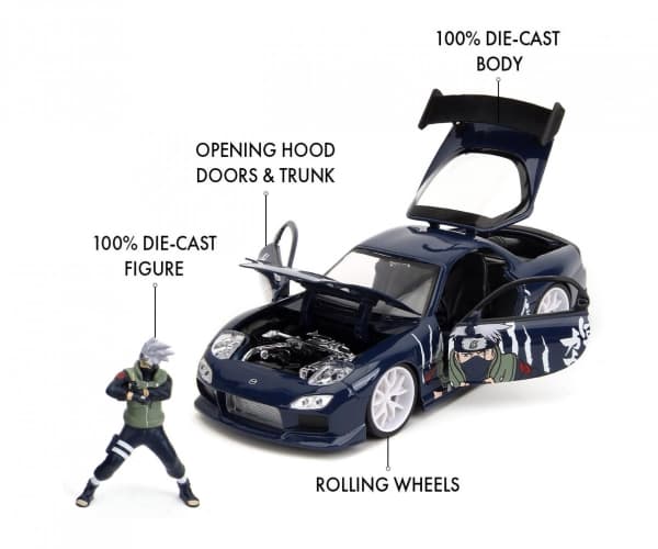 Jada Toys 253255085, Modellsportbil, Förmonterad, 1:24, 1993 Mazda RX-7, Pojke/flicka, Metall