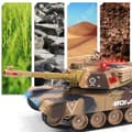 Miniatyrbild 4 av 4: TD® överdimensionerad barnpojkeleksak Battle Fjärrkontroll Tankbilmodell terrängbandsfordon